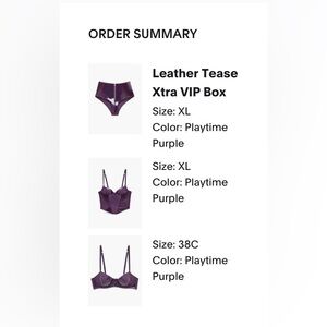 Savage x Fenty Leather Tease set XL